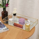 Rectangular Glass Storage Tray Durable Not Easy to Rust Glass Pastry Fruit Tray Non-slip Jewelry Storage Box