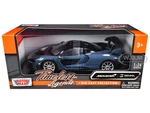 McLaren Senna Gray Metallic and Black "Timeless Legends" 1/24 Diecast Model Car by Motormax