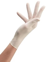 Latexové rukavice pre kadeřníky Sibel Clean All 100 ks - biele veľkosti L (093200156) + darček zadarmo