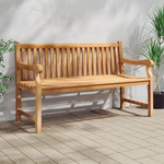 Záhradná lavica 150 cm teak Dekorhome