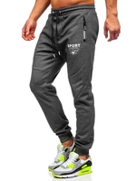 Pantaloni de trening grafit-alb Bolf Q1042