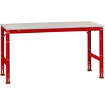 Manuflex AU4164.3003 Základný pracovný stôl UNIVERSAL Standard s plechovou doskou, š xhxv = 2500 x 1200 x 760-870 mm  Fa