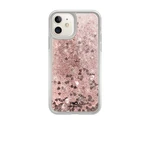 Puzdro White Diamonds Sparkle pre Apple iPhone 11, Rose Gold Hearts