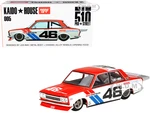 Datsun 510 Pro Street Version 1 46 "BRE" Red and White (Designed by Jun Imai) "Kaido House" Special 1/64 Diecast Model Car by True Scale Miniatures