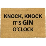 Rohožka z prírodného kokosového vlákna Artsy Doormats Gin O'Clock, 40 x 60 cm