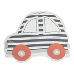 Sivo-červený detský vankúšik s prímesou bavlny Mike & Co. NEW YORK Pillow Toy Car, 32 x 25 cm