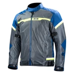 Pánská moto bunda LS2 Riva Blue Dark Grey H-V Yellow  modrá/tmavě šedá/žlutá  XXL