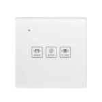 Somgoms SM-1CTW-EU Tuya WiFi Curtain Switch EU Standard Smart Touch Switch Compatible with Alexa Google Home