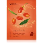 KORIKA SuperFruits Goji Berry - Anti-aging Sheet Mask omladzujúca pleťová maska Goji berry 25 g