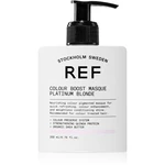 REF Colour Boost Masque jemná vyživujúca maska bez permanentných farebných pigmentov PLATINUM BLONDE 200 ml