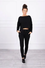 Set with an oversized blouse in black