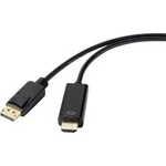DisplayPort / HDMI kabel Renkforce [1x zástrčka DisplayPort - 1x HDMI zástrčka] černá 0.50 m