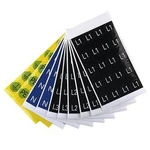 Device markers, Label, 16 x 16 mm, Acrylic-coated fibre webbing, Colour: Yellow 1707350006 Weidmüller 1 ks