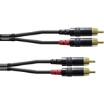 Cordial CFU 0,6 CC audio káblový adaptér [2x cinch zástrčka - 2x cinch zástrčka] 0.60 m čierna