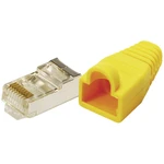 LogiLink MP0015 Konektor RJ45 CAT 5e, tienený MP0015 zástrčka, rovná  Počet pólov: 8P8C  žltá 100 ks