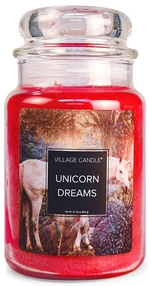 Village Candle Vonná sviečka v skle - Unicorn Dreams - Sny jednorožca, veľká