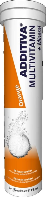 ADDITIVA Multivitamín + Minerál, orange 20 šumivých tabliet