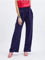 Orsay Dark blue women's wide trousers - Women