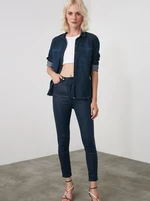 Navy Blue Skinny Fit Jeans Trendyol - Women