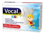 VOCAL KIDS bez cukru s jahodovou príchuťou 24 pastiliek