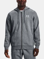 Šedá mikina Under Armour UA Essential Fleece FZ Hood