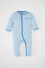 DEFACTO Baby Boy Striped Long Sleeve Top Long Bottom Cotton Jumpsuit Pajamas