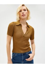 Koton Polo Neck Knitwear Sweater Short Sleeve