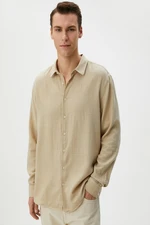 Koton Men's Beige Shirt