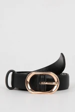 DEFACTO Women's Faux Leather Classic Belt