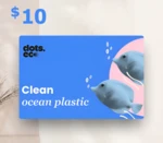 Dots.eco - Clean ocean plastic $10 Gift Card US