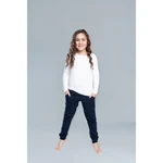 Girls' long sleeve T-shirt Tosia - white