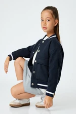 Koton Navy Blue Girl Jacket