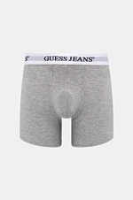 Boxerky Guess Jeans pánské, šedá barva, M4BZ42 KBF92