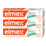 ELMEX Junior zubná pasta pre deti vo veku 6-12 rokov 3 x 75 ml