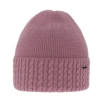 AGBO Woman's winter hat in violet merino wool Febe