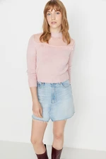 Trendyol Powder Tulle Detailed Knitwear Sweater