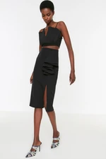 Trendyol Black Flywheel Detailed Skirt