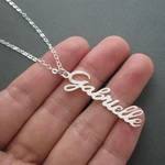 Stainless Steel Custom Vertical Name Pendant Necklace Simple Personalized Jewelry Handmade Nameplate Necklaces Women Gift