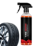 Tire Shine Spray 500ml Long Lasting Tire Shine Rain Resistant Make Faded Tires Look New Motorcycle Wheel Cleaner Safe For Cars