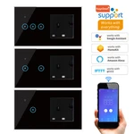 1 2 3 Gang Wifi Wall Switch Easy To Set Up Wifi Smart Switch Intelligent Lighting Switch Wifi Uk Sockets And Switches Convenient