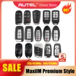 AUTEL Universal Smart Key 315 433MHZ for Chrysler/GM/Honda/Hyundai/Nissan Premium Style Used with MaxiIM KM100 IM508 IM608 PRO