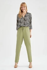 DEFACTO Tie Waist Viscose Chinos