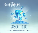 Genshin Impact - 980 + 110 Genesis Crystals Reidos Voucher