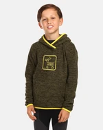 Children's fleece hoodie Kilpi FLOND-JB Green