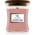 Woodwick Pressed Blooms & Patchouli vonná sviečka s dreveným knotom 275 g