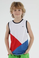 Slazenger Pankaja Boys Undershirt White / Saxe Blue