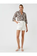 Koton Floral Crop Shirt