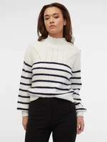 Orsay Women's Cream Striped Sweater - Women's