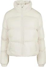 Women's short peach jacket with white sand