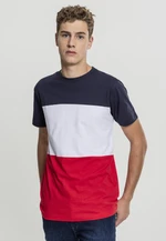 Color Block Tee Burnt/Navy/White